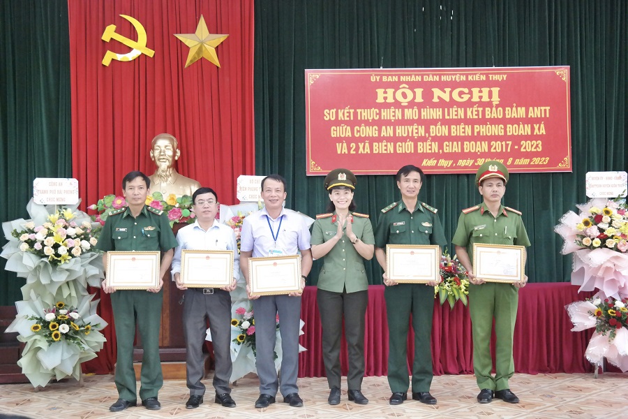 Huyện Kiến Thụy: Sơ kết thực hiện mô hình liên kết bảo đảm an ninh trật tự giai đoạn 2017-2023